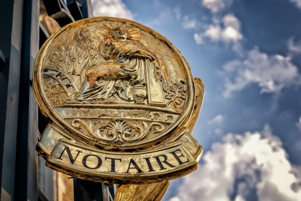 Pièce de notaire